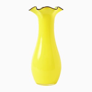 Tango Vase in Yellow Glass by Franz Welz, 1920s