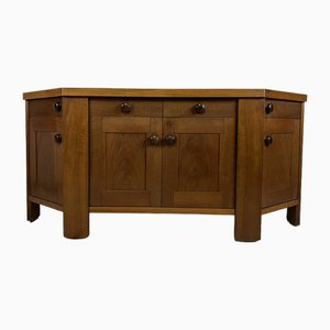 Walnut Unwinded Sideboard by Silvio Coppola for Bernini, 1970s