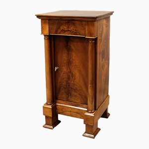 19th Century Empire Bedside Table in Walnut
