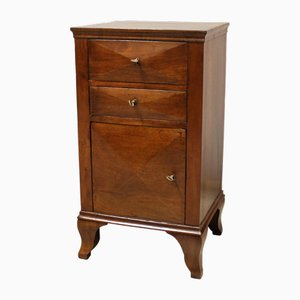 18th Century Italian Directoire Bedside Cabinet in Walnut