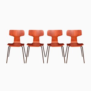 Chaises Modèle-3103 par Arne Jacobsen pour Fritz Hansen, Danemark, 1964, Set de 4