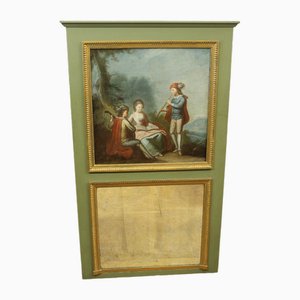 Artista Luigi XVI, Scena di musicisti, fine XIX secolo, Trumeau Painting, Incorniciato