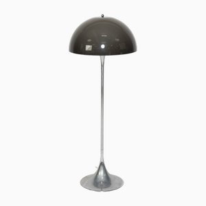 Silberne Vintage Panthella Stehlampe von Verner Panton für Louis Poulsen