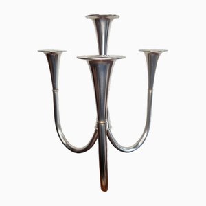 Portacandela di Wilhelm Wagenfeld per WMF Candelabra, 1952