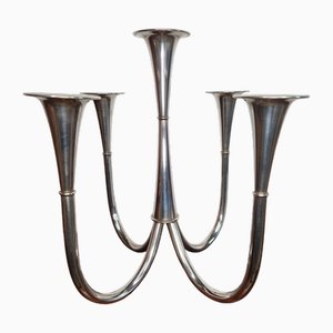 Candelabro de cinco brazos de Wilhelm Wagenfeld para WMF, 1952