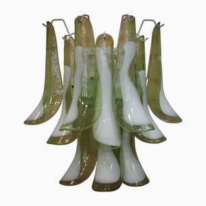 Green and White Murano Glass Wall Light from Mazzega, 1990s