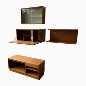 Mid-Century Modular Wall Units from Beaver & Tapley and Media Stand from G-Plan, 1960s, Set of 3