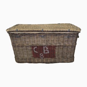 Wicker Railway Parcel Hamper, 1890s