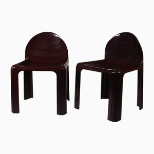 Model 4854 Chairs by Gae Aulenti for Kartell, Set of 2