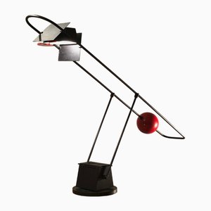 Lámpara de mesa posmoderna atribuida a Maison Lucien Gau, años 80