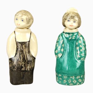 Botellas de especias de cerámica de Toini Lämsä para Tidams Keramik. Juego de 2