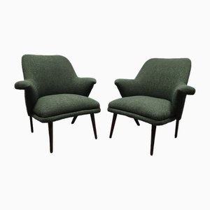 Fauteuils Mid-Century en Boucle, Set de 2