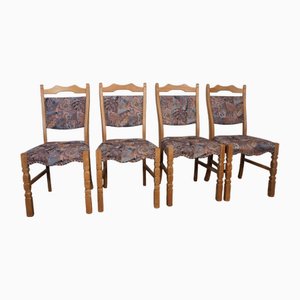 Vintage Danish Oak Dining Chairs by Henning Kjærnulf, 1960s, Set of 4
