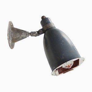 Vintage Industrial Grey Aluminium Sconce from Philips