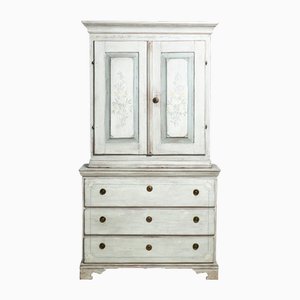 Gustavian Cabinet with Original Painting, 1820s