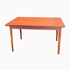 Dining Table in Teak with Double Pull-Out Tops from Ellegaards Møbelfabrik, 1960s