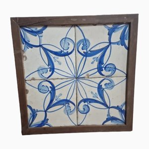 Azulejos españoles antiguos con marco