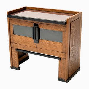 Art Deco Modernist Oak Cabinet by Jan Brunott, 1920s