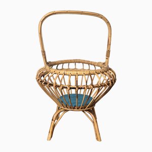 Wicker Container, Italy, 1960s