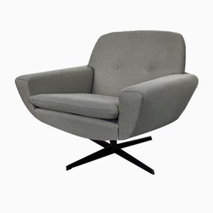 Mid-Century Fenix Curved Swivel Lounge Chair by Johannes Andersen for Trensums, Sweden, 1960s