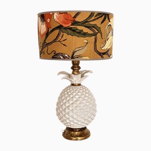 Lámpara de mesa italiana en piña de cerámica, años 70