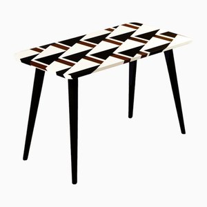 Mesa de centro con motivo de Op Art, 1960