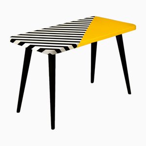 Table Basse Vintage avec Motif Op Art, 1960