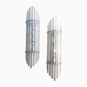 Sanded Murano Glass Bars Wall Sconces by Simoeng, Set of 2