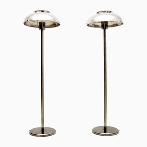 Lampadaires en Chrome de Boréns, Suède, 1960s, Set de 2