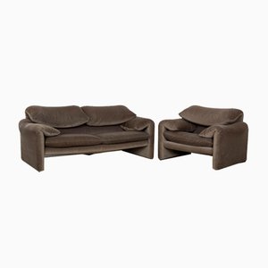 Maralunga Sofa Set von Cassina, 2er Set