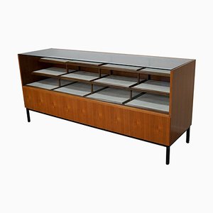 German Beech Haberdashery Shop Cabinet or Jewelry Shop Counter, 1960-1970s