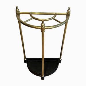 Rounded Brass Umbrella Stand, 1890s