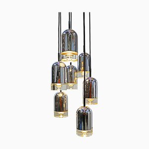 Space Age Cascade Chandelier attributed to Kaiser, Germany, 1960s
