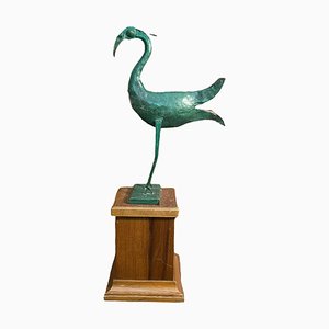 Heron, 20th Century, Metal Sculpture