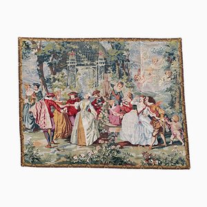 French Aubusson Needlepoint Tapestry, 1970s