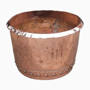 Victorian Copper Log Bucket Planter