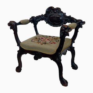 Antique Carved Tackroom Chair