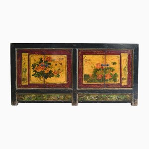 Chinese Floral Painted Sideboard