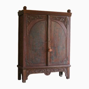 Indian Carved Teak Cabinet