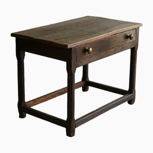 Rustic Country Oak Side Table