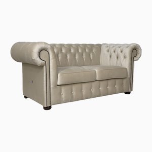 Chesterfield 2-Sitzer Sofa in Beige