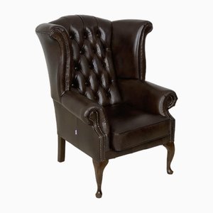 Chaise Chesterfield en Marron Foncé