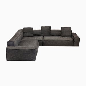 Vintage Black Davis Sofa from Amura