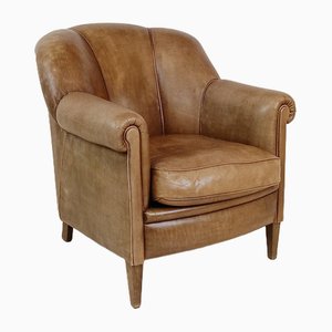 Vintage Bovine Leather Armchair