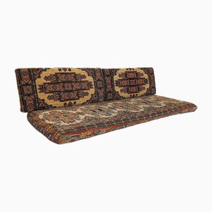 Floor Daybed in Patterned Fabric