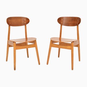 Swedish Dining or Side Chairs by Sven Erik Fryklund from Hagafors, 1960s, Set of 2