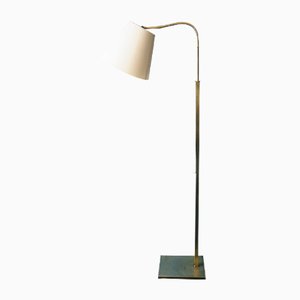 Danish Adjustable Brass Floor Lamp, 1960s