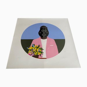 Dennis Osadebe, Flower Boy, 2019, Lithograph