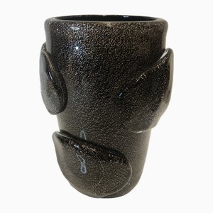 Schwarze Vintage Space Vase