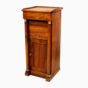 19th Century Empire Bedside Table in Walnut